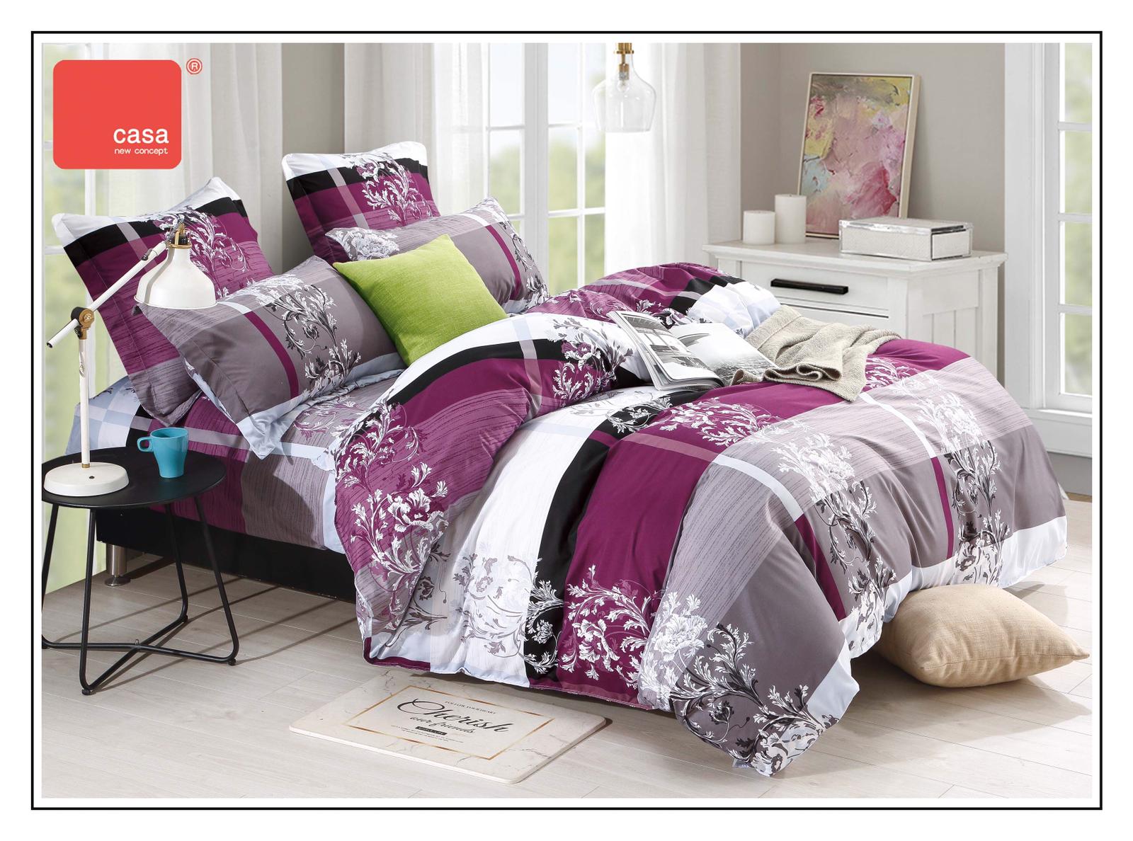 Lenjerie pat din bumbac finet Floral4 biashoes.ro imagine reduceri